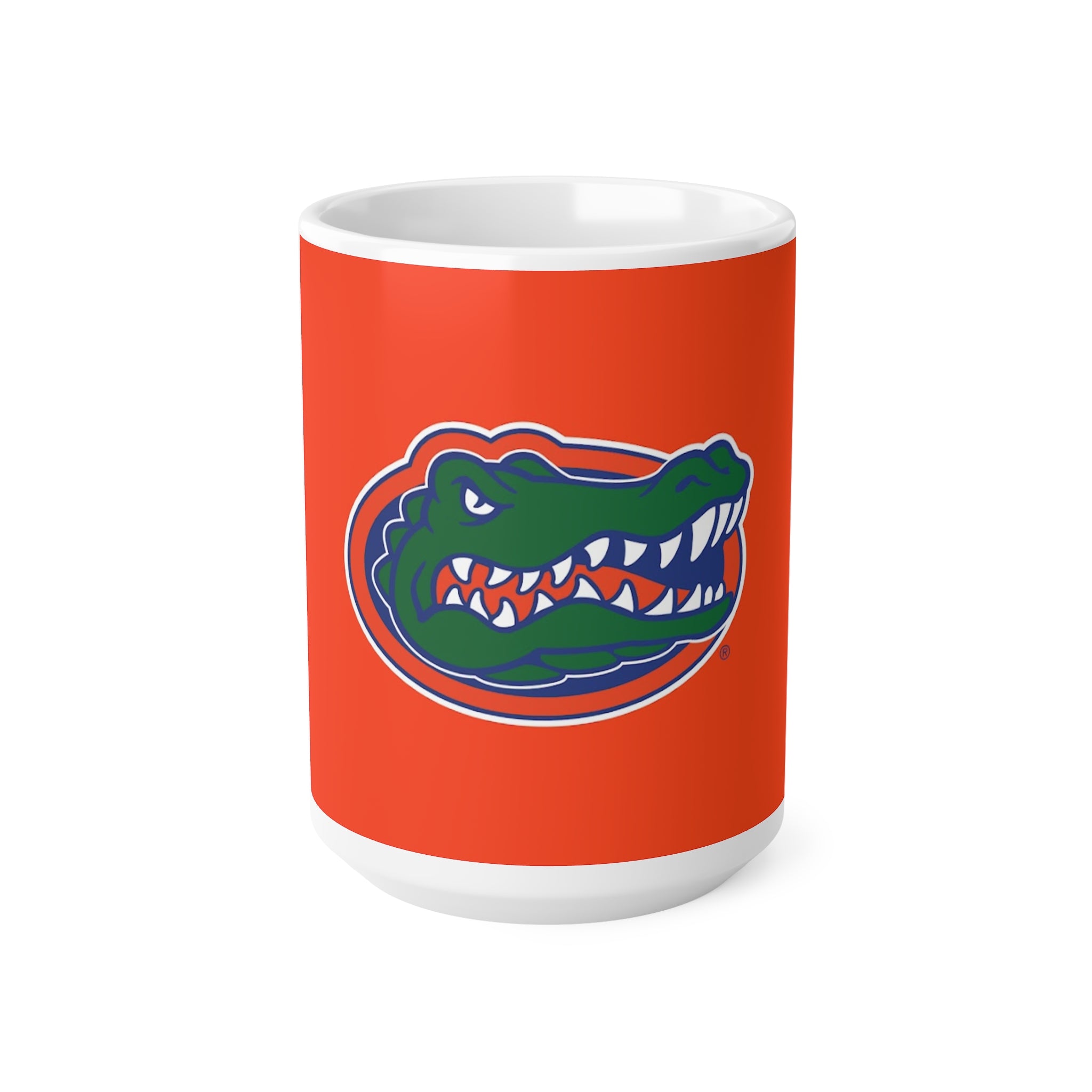 Florida Gators Ceramic Coffee Mug — Orange Alligator Logo, 11oz & 15oz