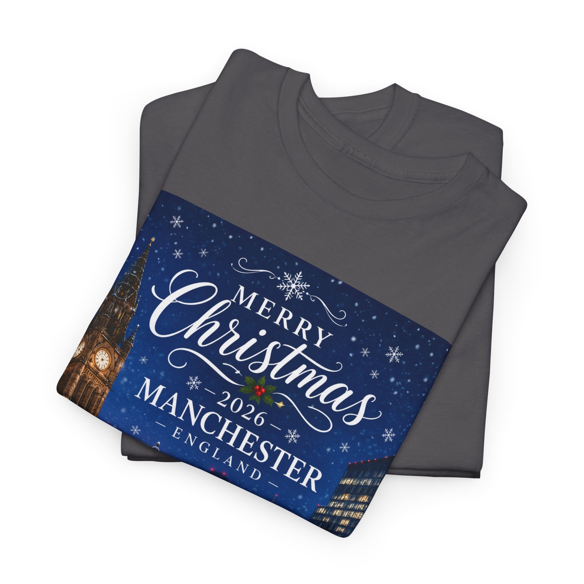 Manchester Christmas Tee — Merry Christmas 2026 Holiday T‑Shirt