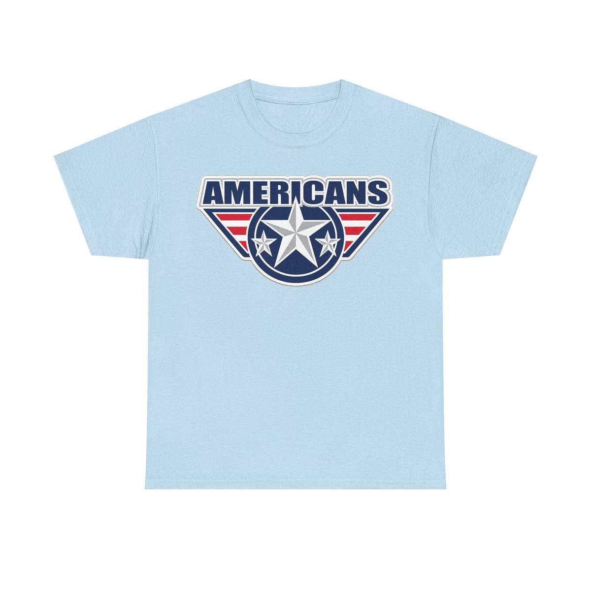 Americans Patriotic Star T‑Shirt — Red White Blue USA Graphic Tee