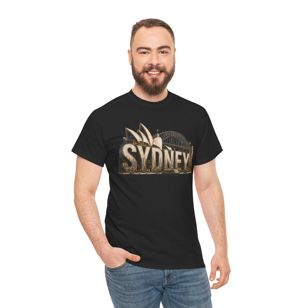 Sydney Landmark T‑Shirt — Vintage Sydney Opera House & Harbour Bridge Tee