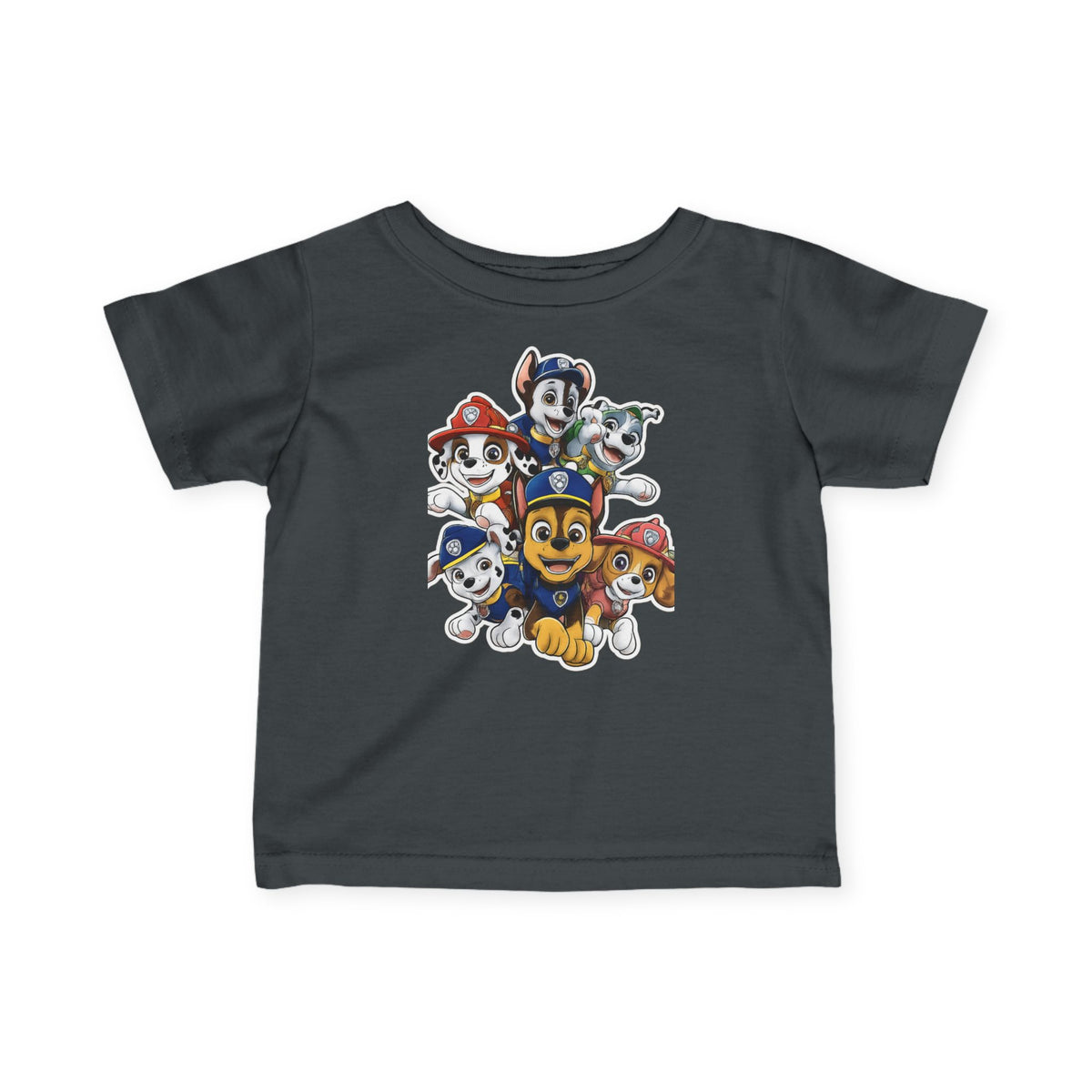 Infant Tee — Cute Cartoon Puppy Crew Graphic Baby T‑Shirt