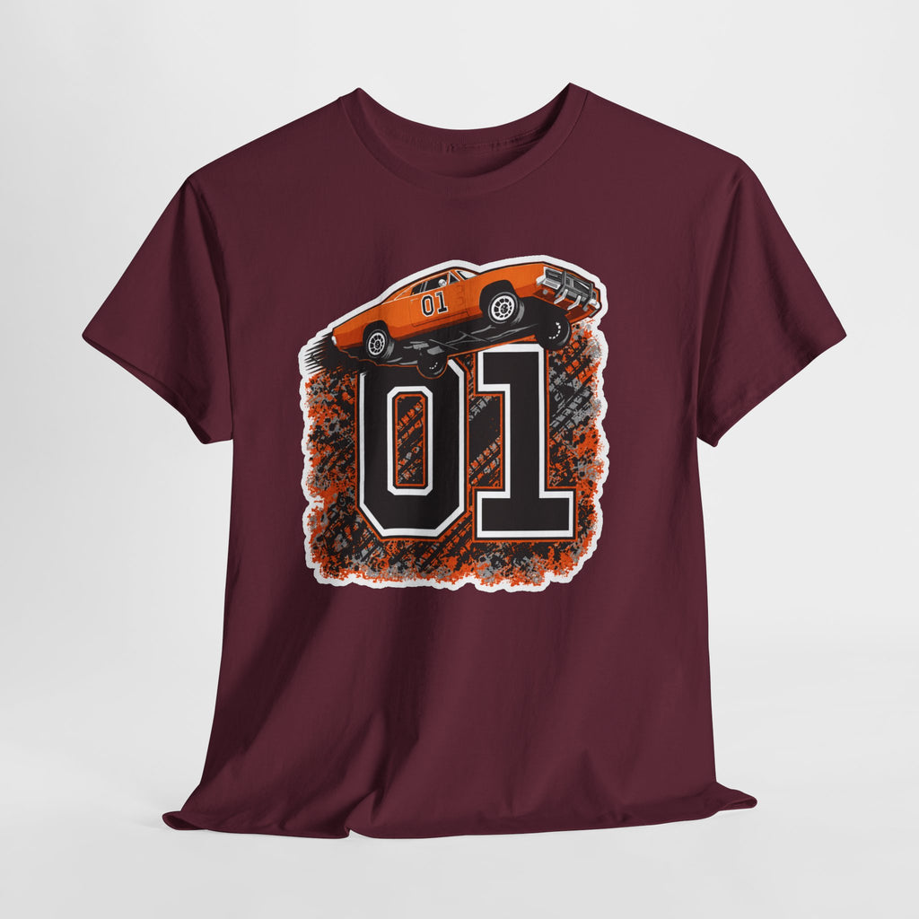 Dukes of Hazzard Inspired Race Car '01' Graphic Tee