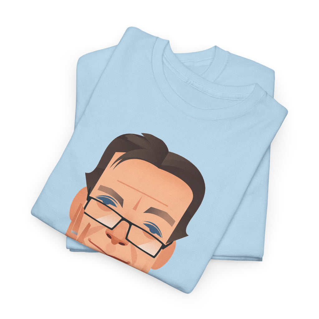 Tony Wilson Manchester Legend Caricature Gentleman Face Cotton T-Shirt