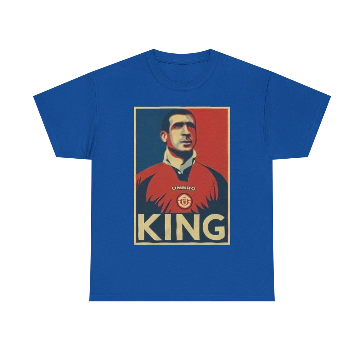 Eric Cantona King Manchester United Graphic Tee — Retro Sports Poster Football Shirt