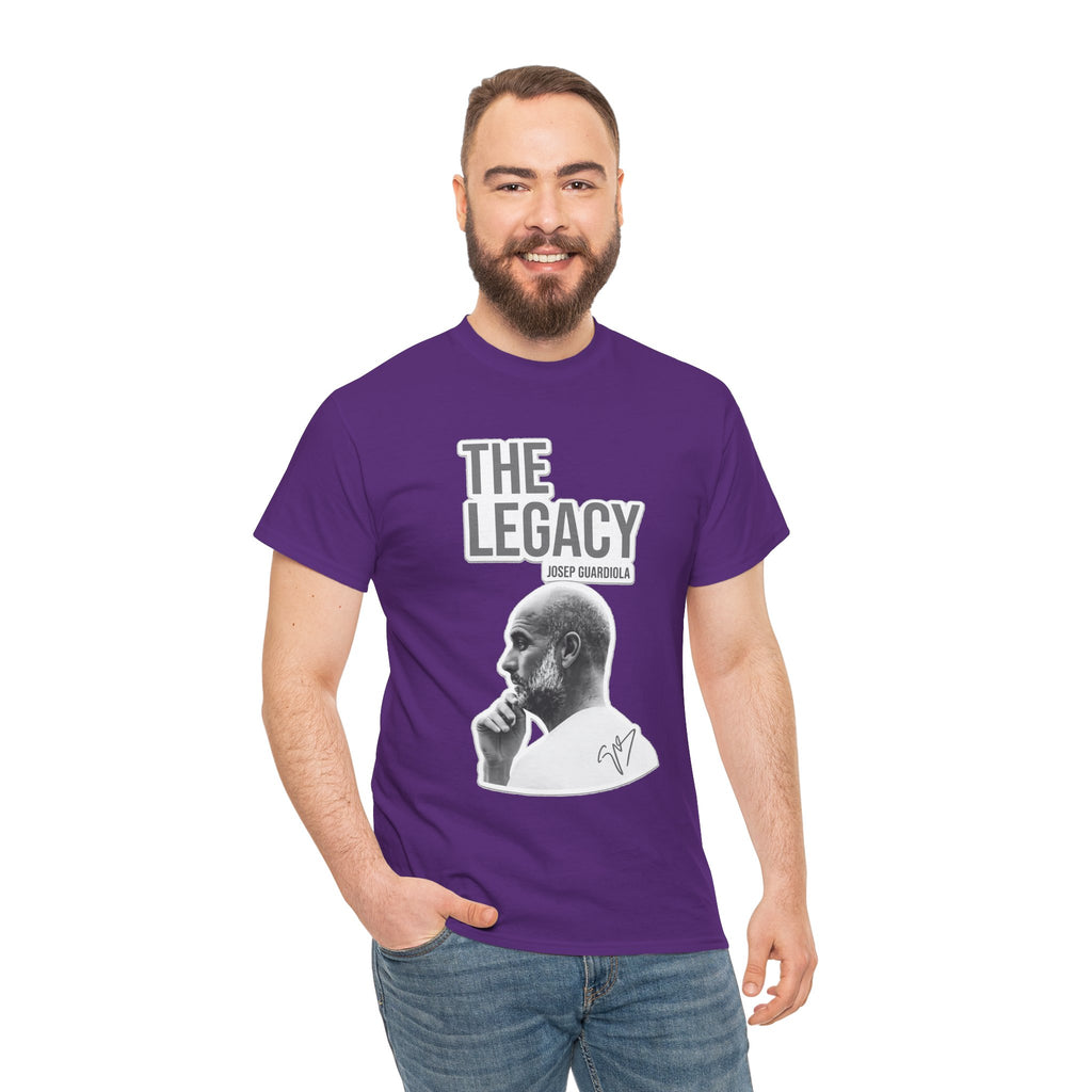 Pep Guardiola Manchester City The Legacy Tee — Inspirational Portrait Graphic T-Shirt