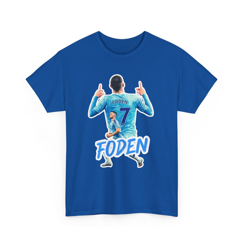 Phil Foden #7 Soccer T‑Shirt — Manchester City Fan Jersey Tribute