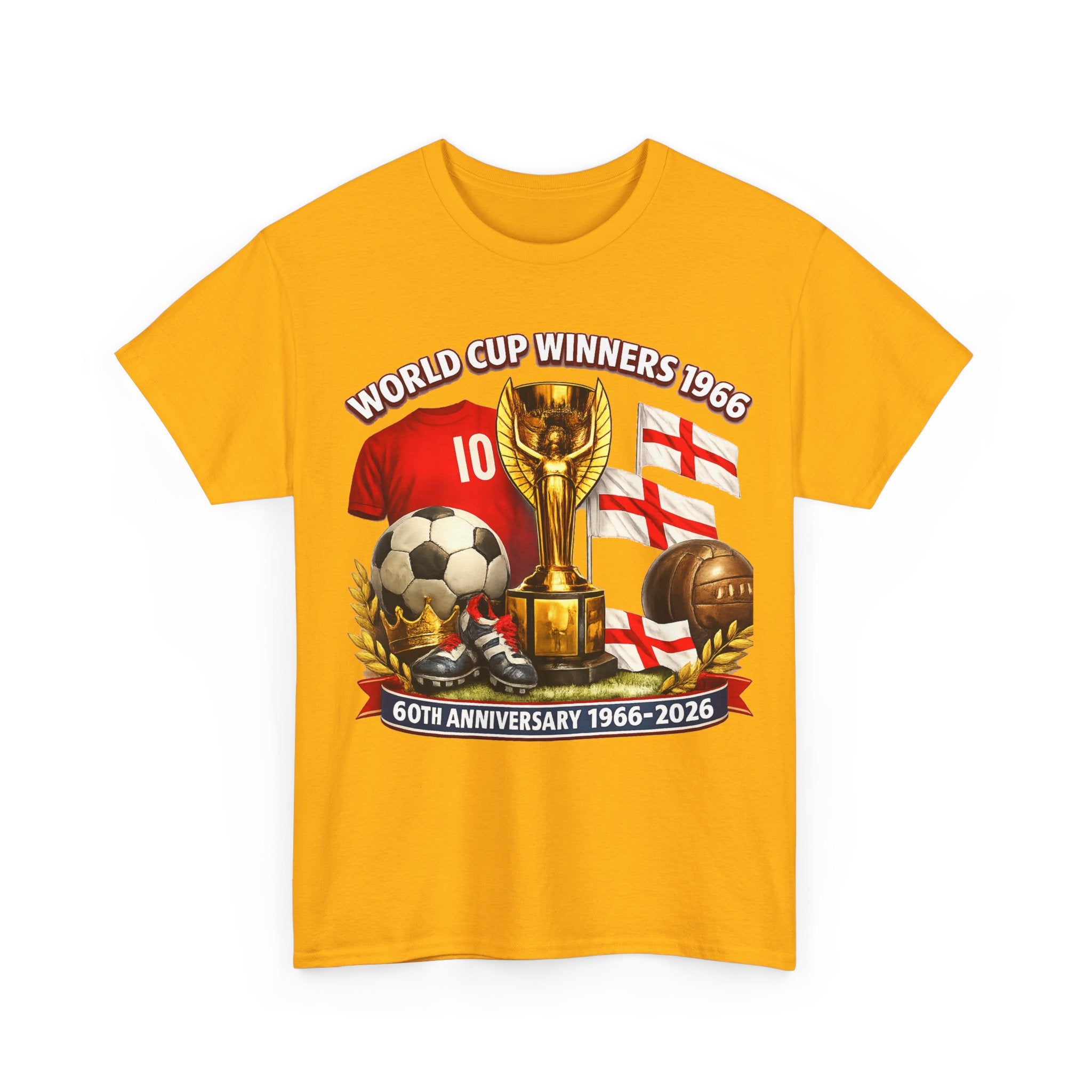 1966 World Cup Winners T‑Shirt — 60th Anniversary England Football Tribute