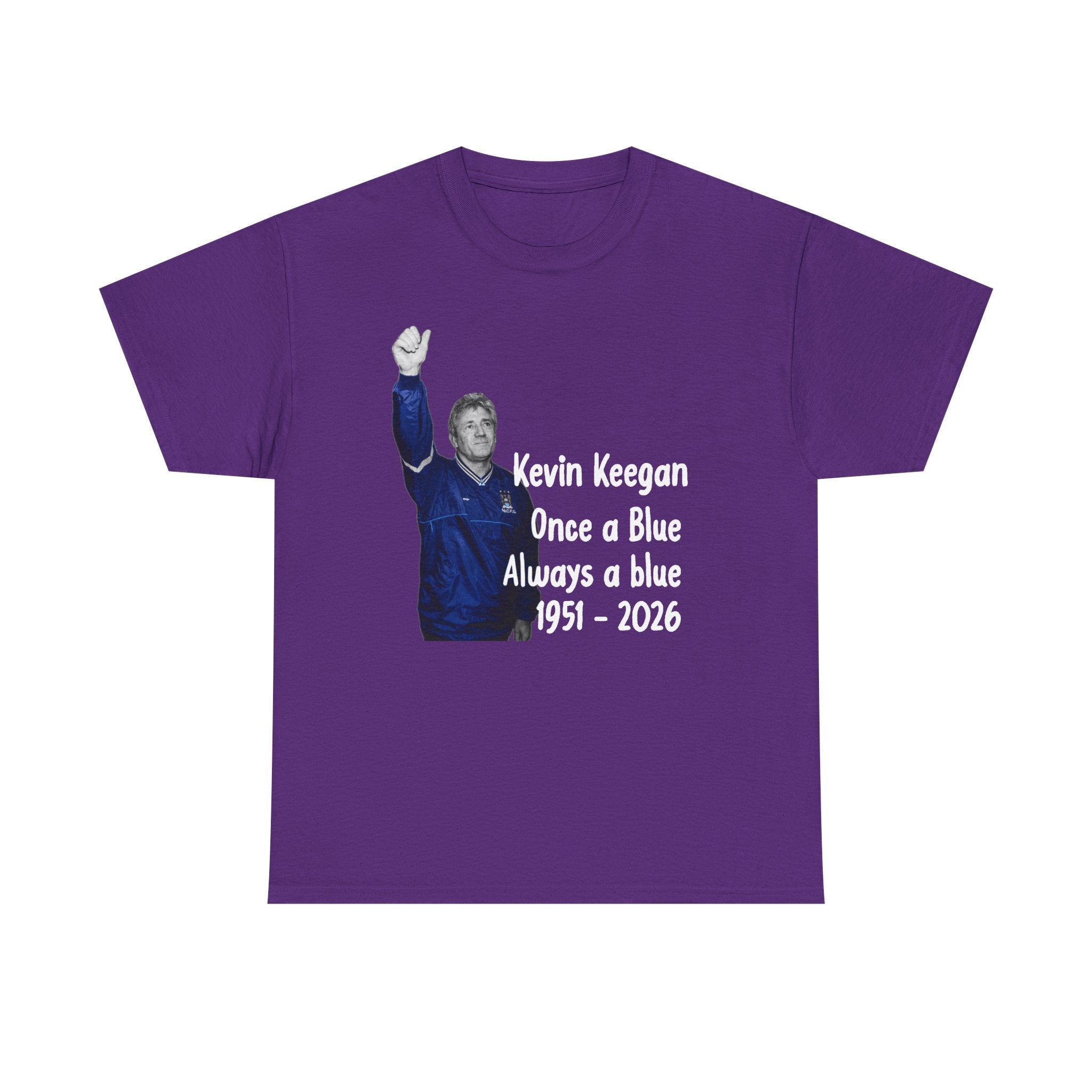 Kevin Keegan Tribute T-Shirt – "Once a Blue Always a Blue 1951–2026"