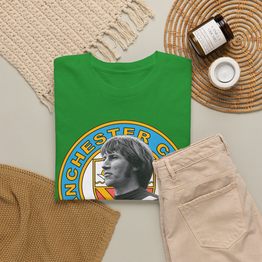 Colin Bell Manchester City Retro Player Portrait Cotton Tee