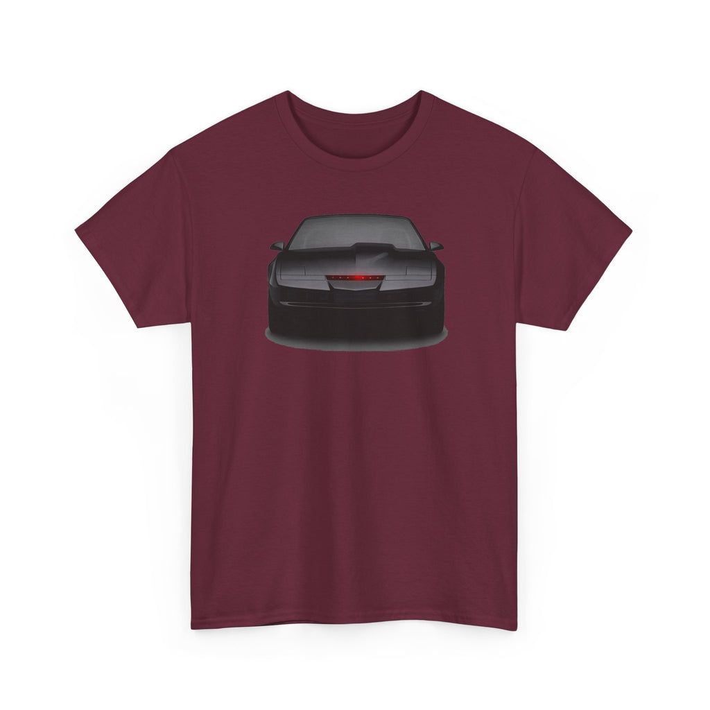 KITT-Inspired Retro Sports Car Tee — Front View Knight Rider Car Graphic Shirt
