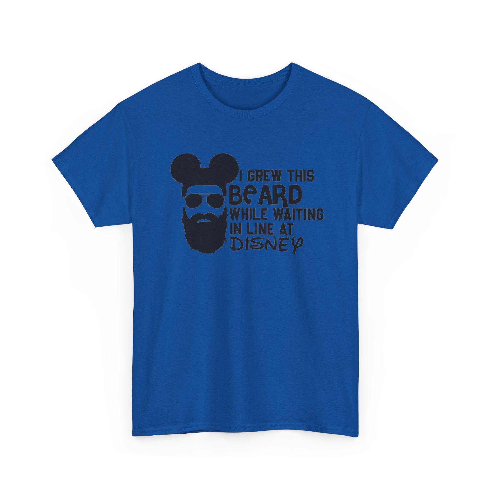 Beard While Waiting Tee – "I Grew This Beard While Waiting In Line At Disney" Funny Disney Dad T-Shirt