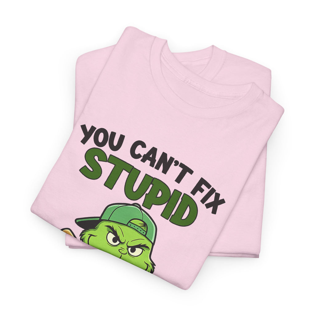 Funny Carpenter T‑Shirt — "You Can't Fix Stupid But You Can Numb It With a 2x4"