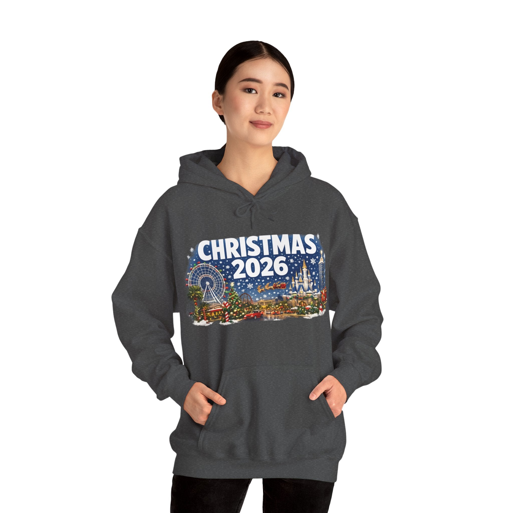 Christmas 2026 Holiday Hoodie — Festive Winter Village Sweatshirt