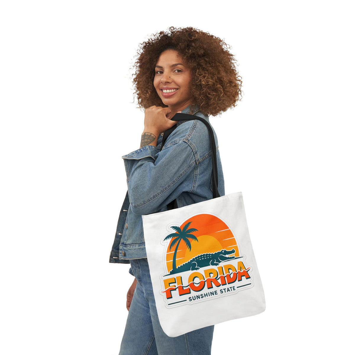 Florida Sunshine State Canvas Tote