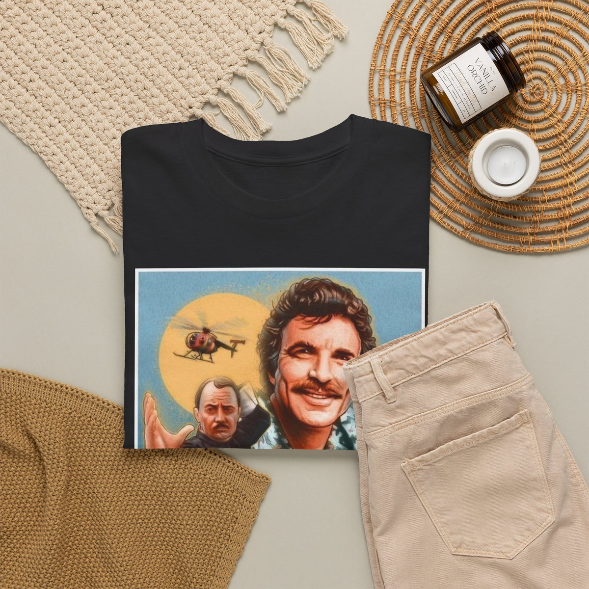 Magnum, P.I. Retro TV Show Inspired Cotton T-Shirt