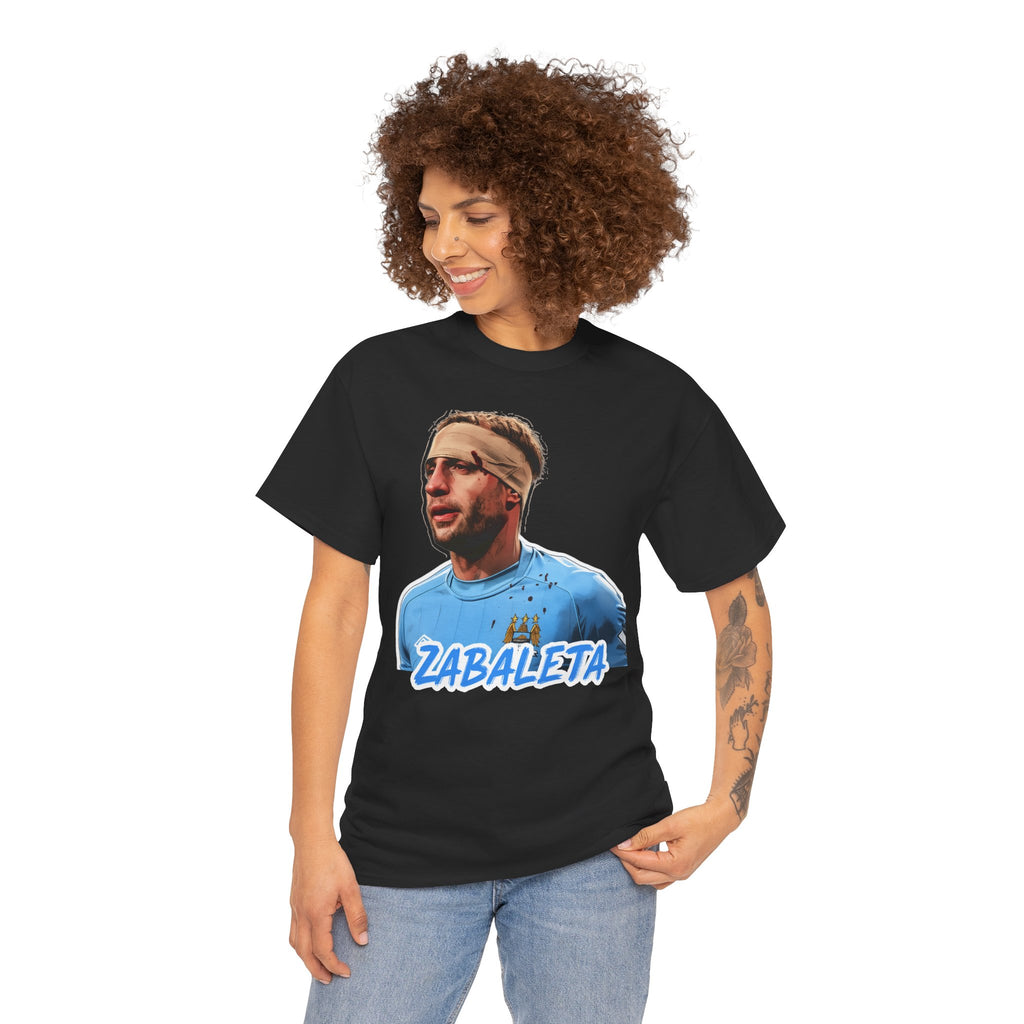 Zabaleta Manchester City Fan Tee — Retro Player Portrait Soccer T‑Shirt