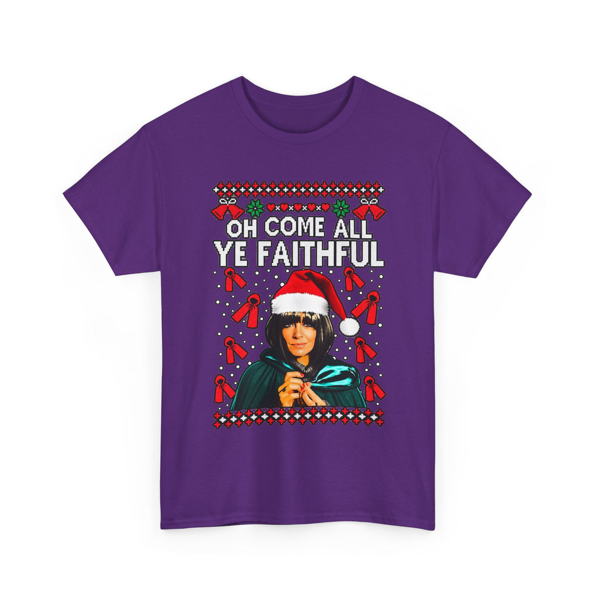 Oh Come All Ye Faithful Christmas Graphic T-Shirt