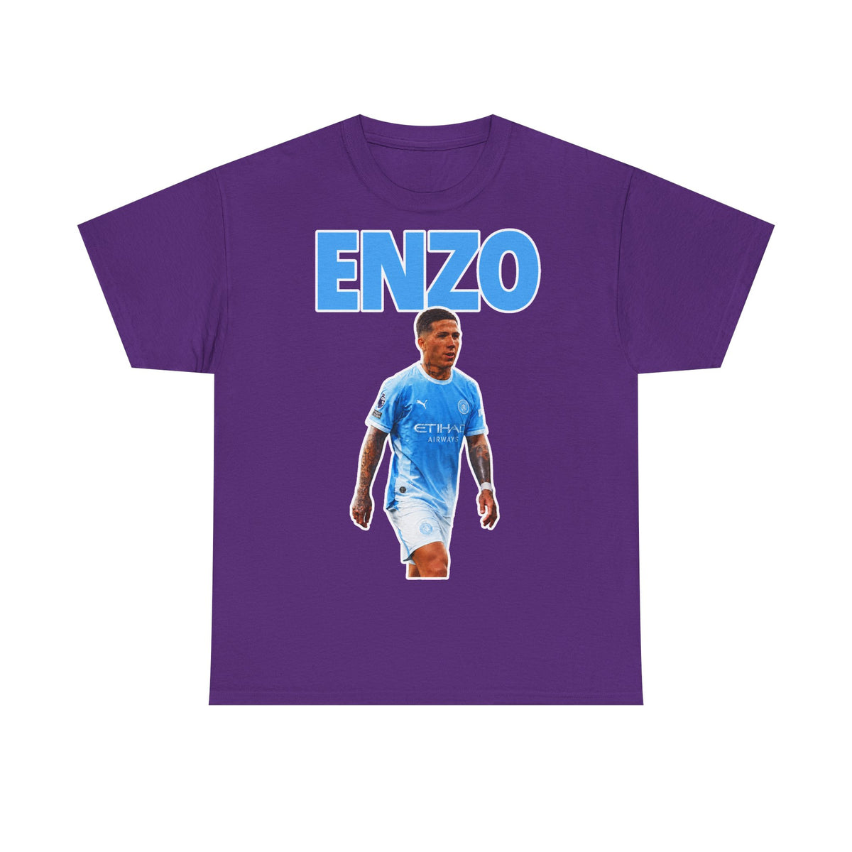 Enzo Fernandez Manchester City Inspired Cotton T-Shirt