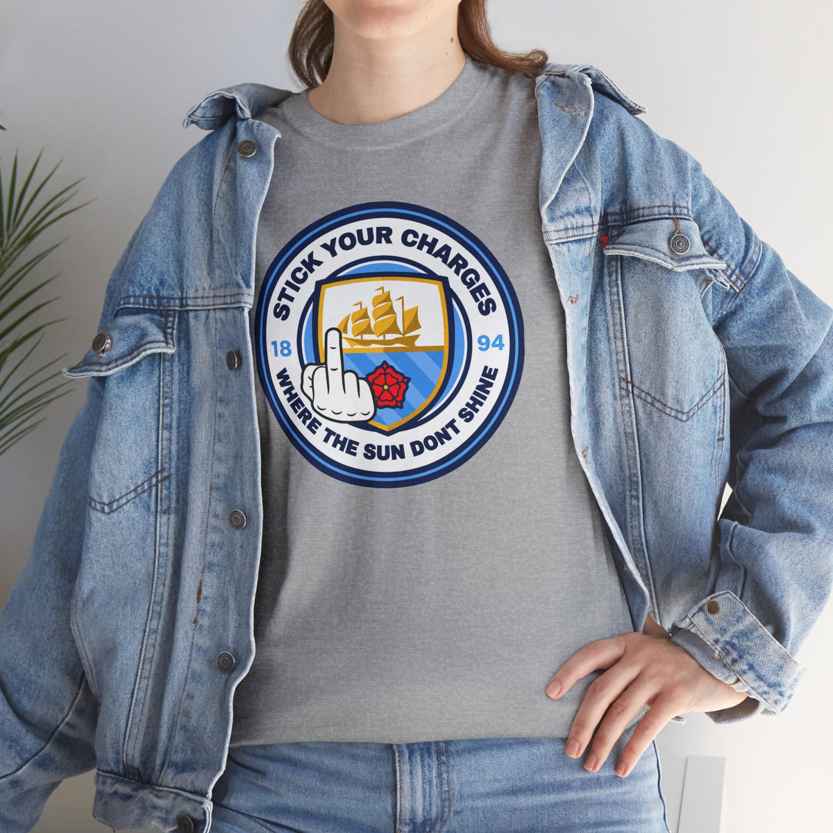 Manchester City "Stick Your Charger Where the Sun Don't Shine" Cotton t-shirt