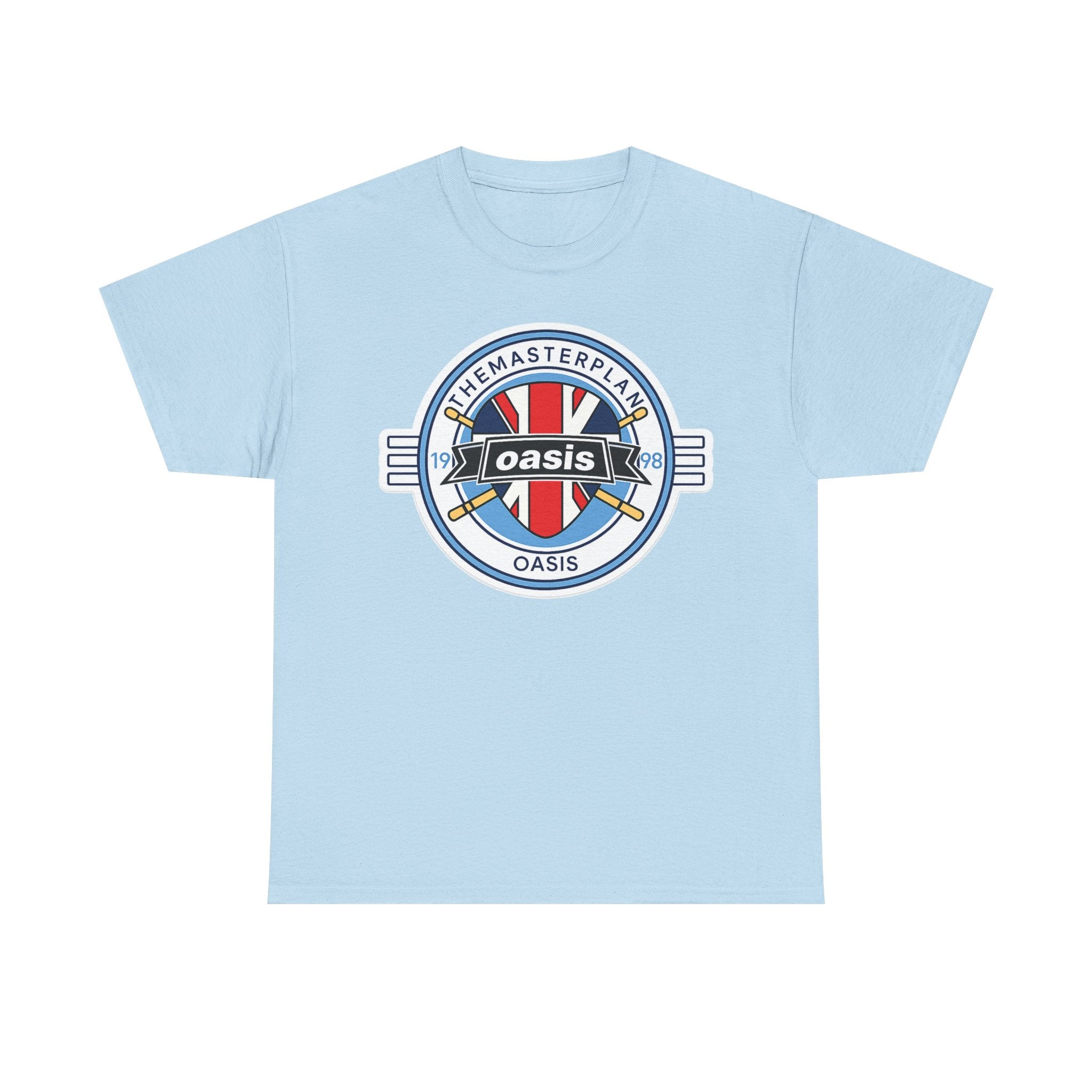 Oasis Union Jack Band Tee – Retro Rock Logo T-Shirt