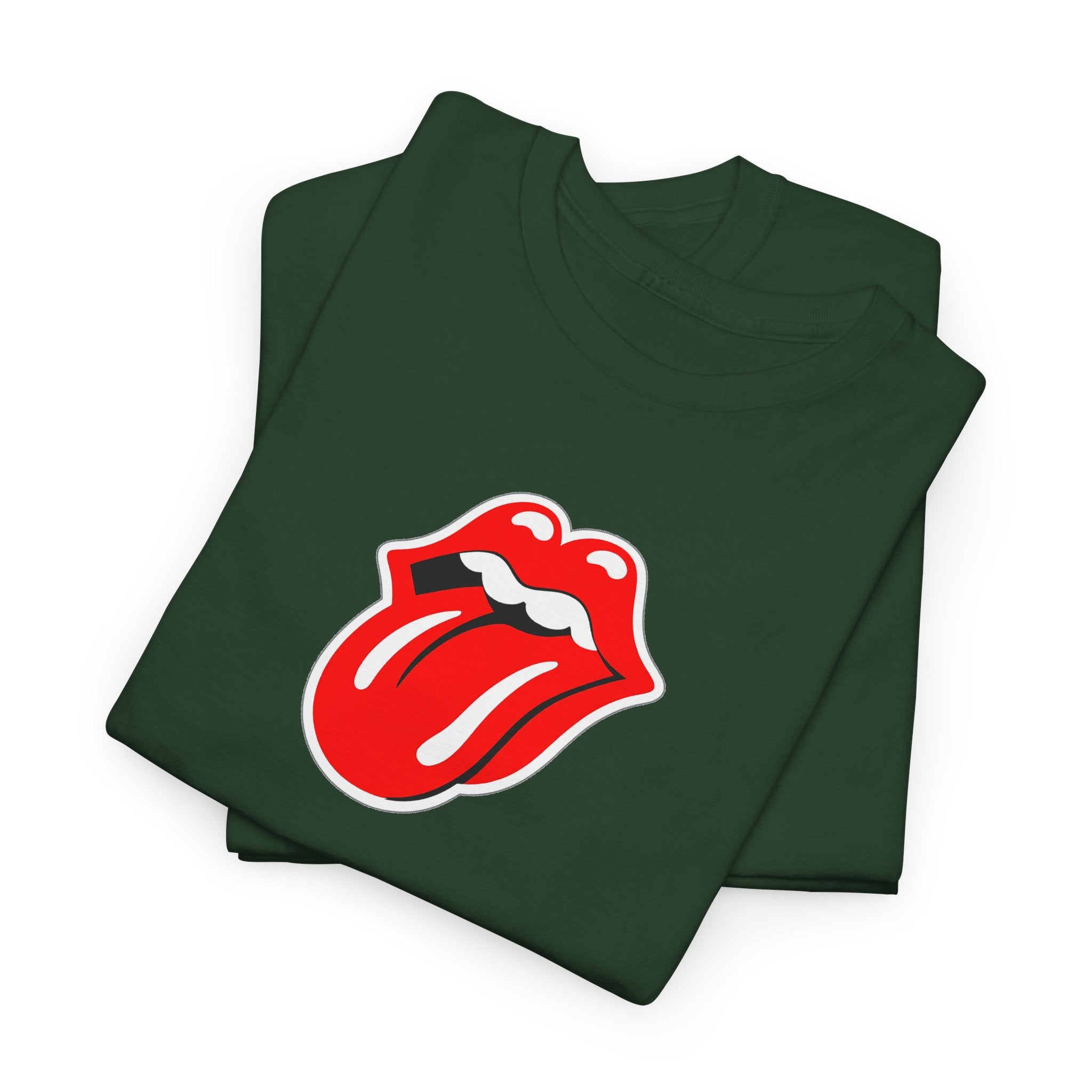 Rock Retro Red Tongue and Lips Graphic Tee