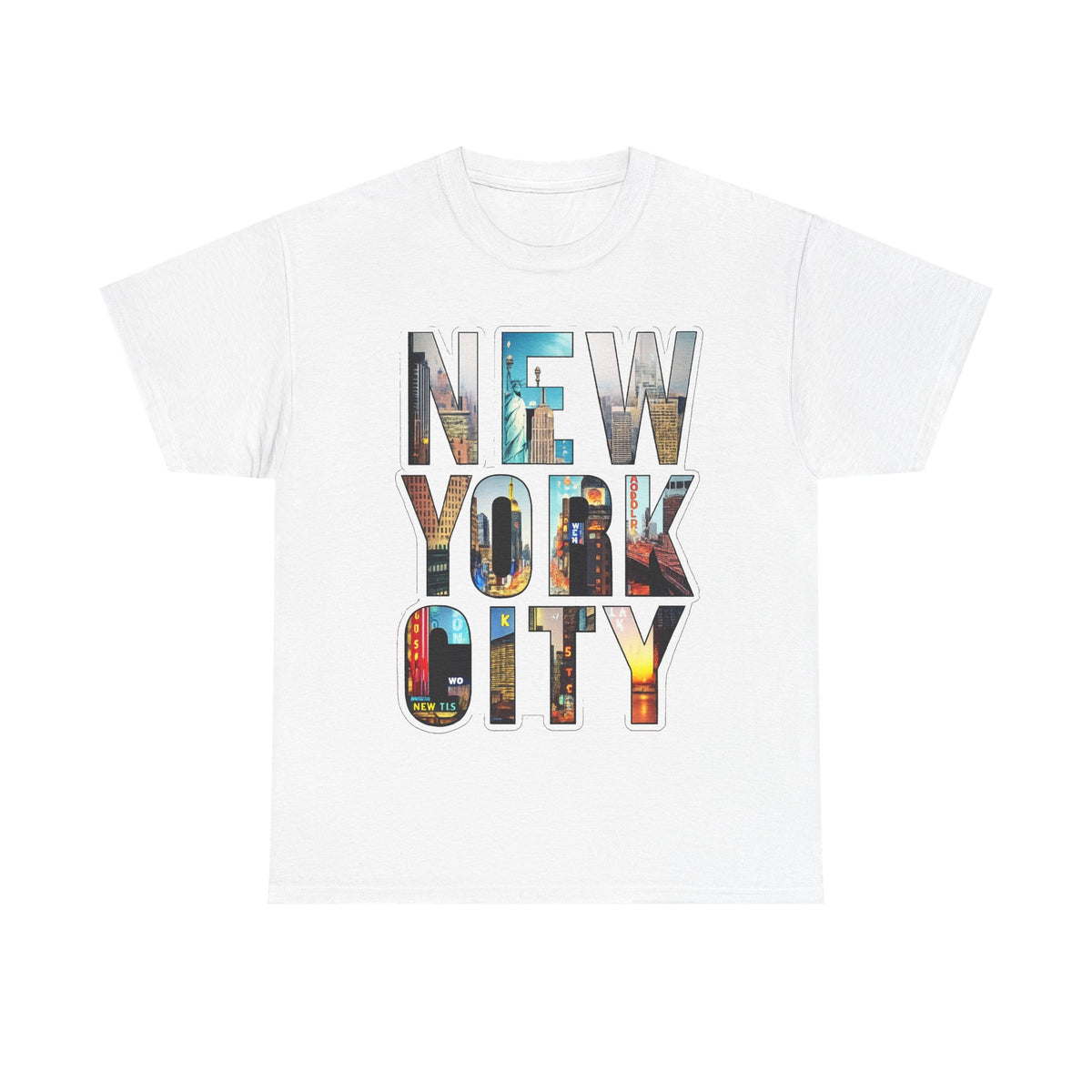 New York City Photo-Block Tee — Vintage Skyline Graphic T-Shirt