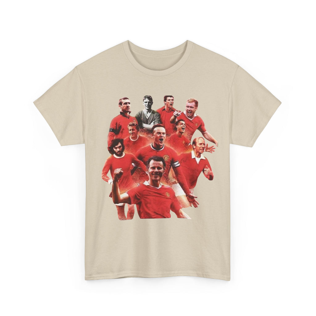 Manchester United Legends T‑Shirt — Retro Team Collage Football Tee