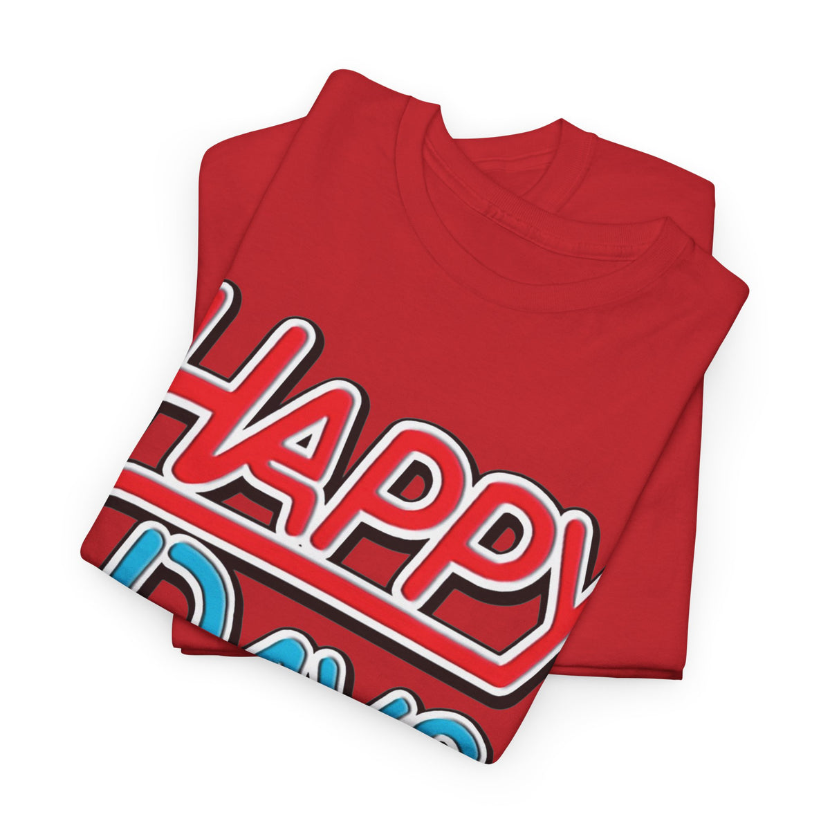Happy Days T-Shirt — Retro Red & Blue Inspired Graphic Cotton T-shirt
