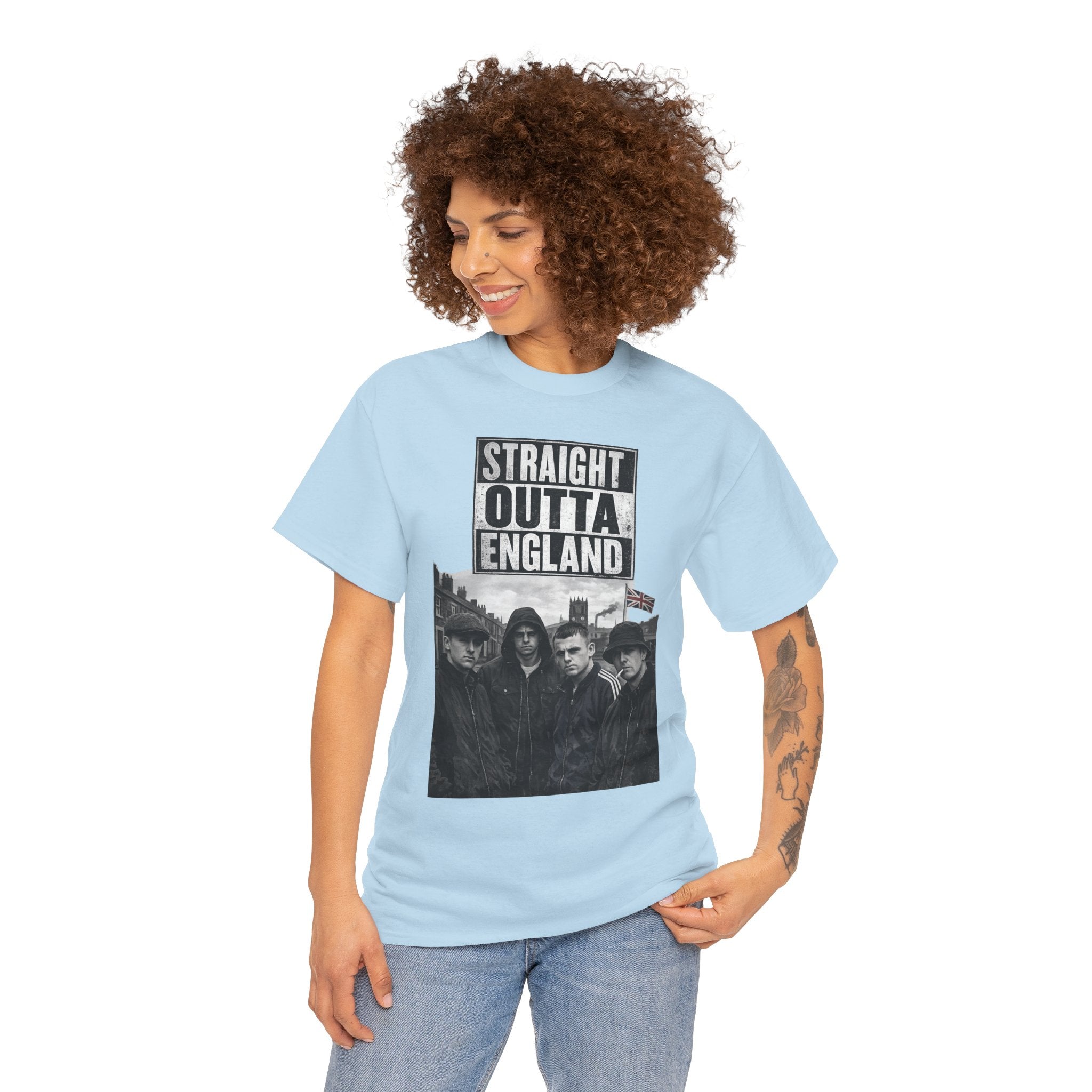 Straight Outta England T-Shirt — Retro Band Photo Tee
