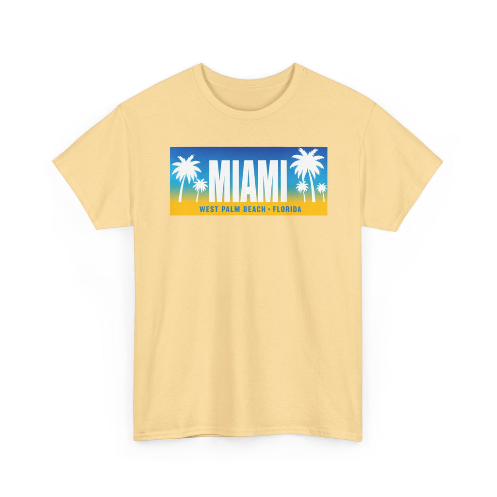 Miami West Palm Beach Vintage Tee — "MIAMI" Beach Palm Trees T‑Shirt