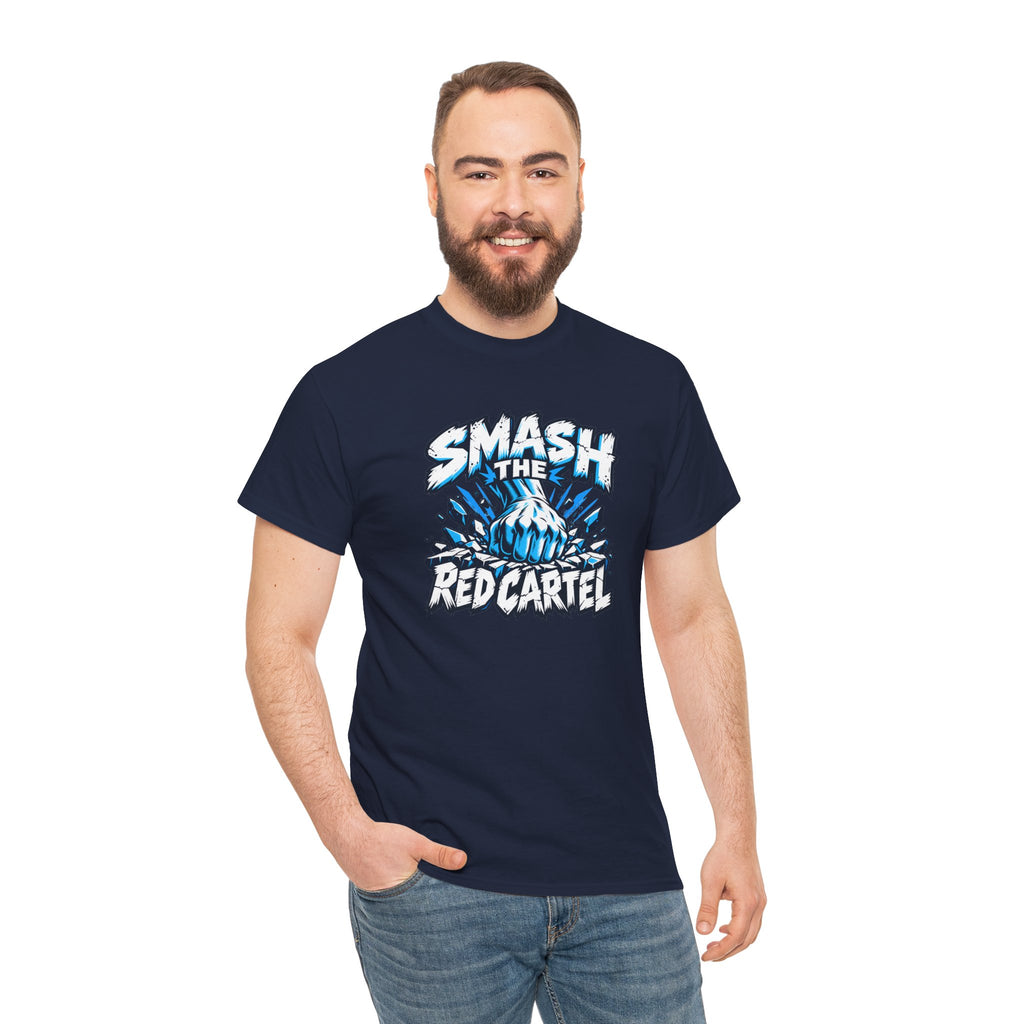 Smash the Red Cartel Unisex Heavy Cotton T-Shirt / Tee