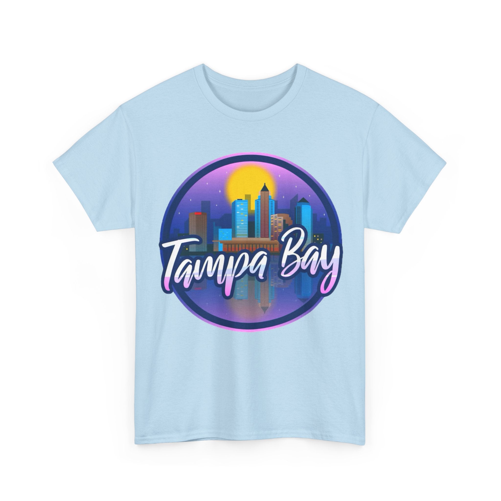 Tampa Bay Skyline T-Shirt — Retro Sunset Cityscape Tee