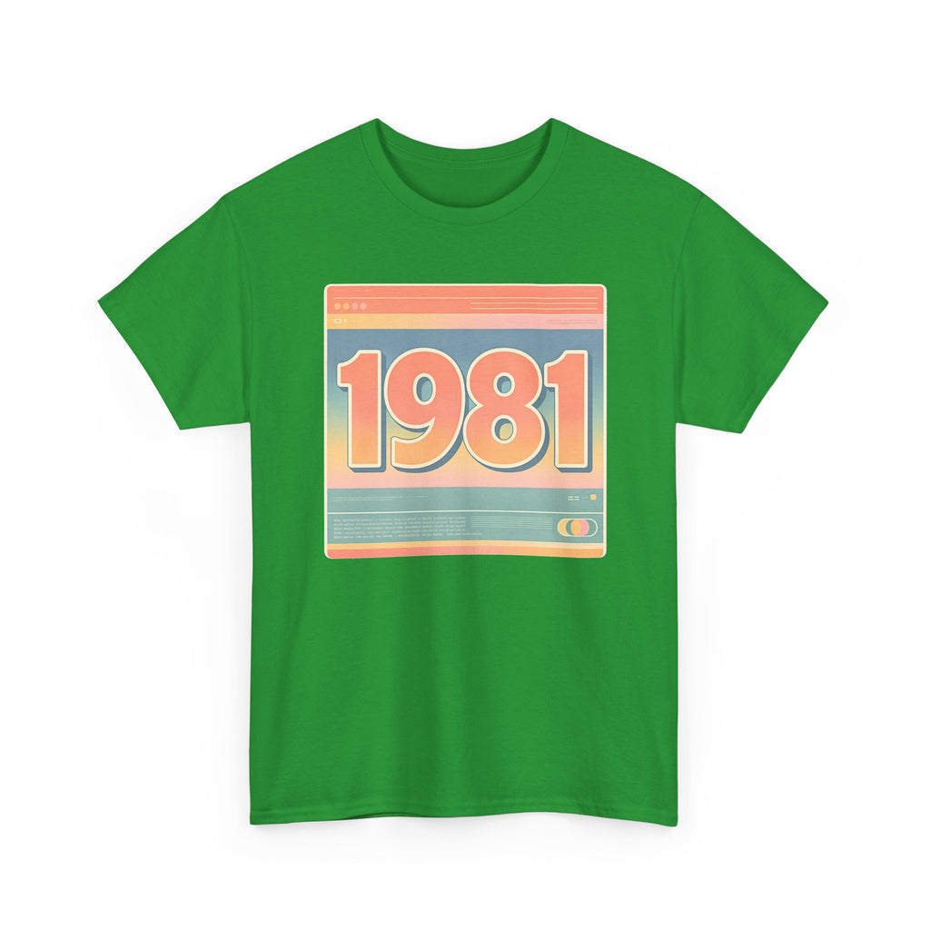 Vintage 1981 Retro Tee — 40th Birthday Gift Shirt