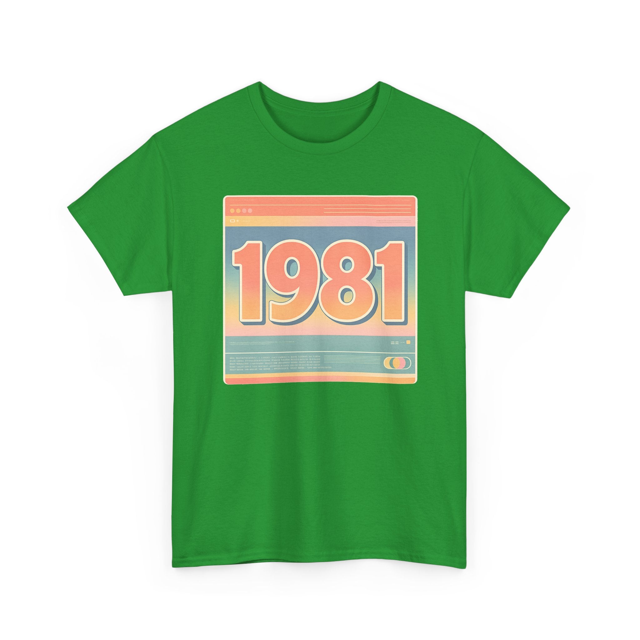 Vintage 1981 Retro Tee — 40th Birthday Gift Shirt