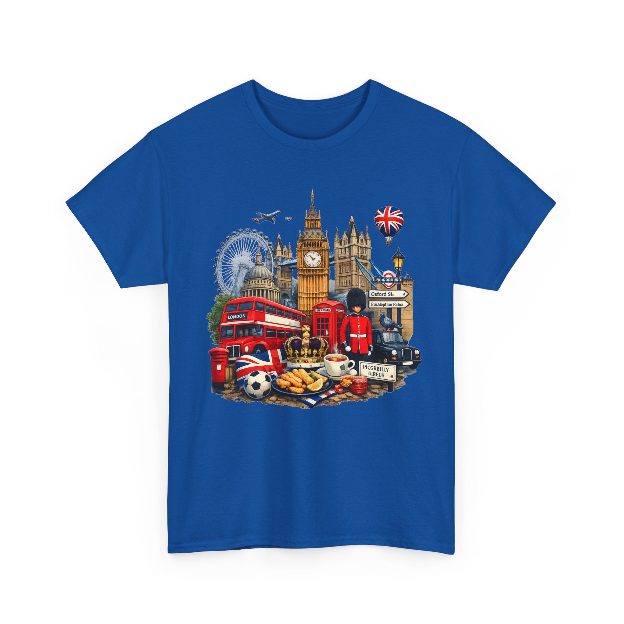 London Landmarks T‑Shirt — British Icons Collage Tee