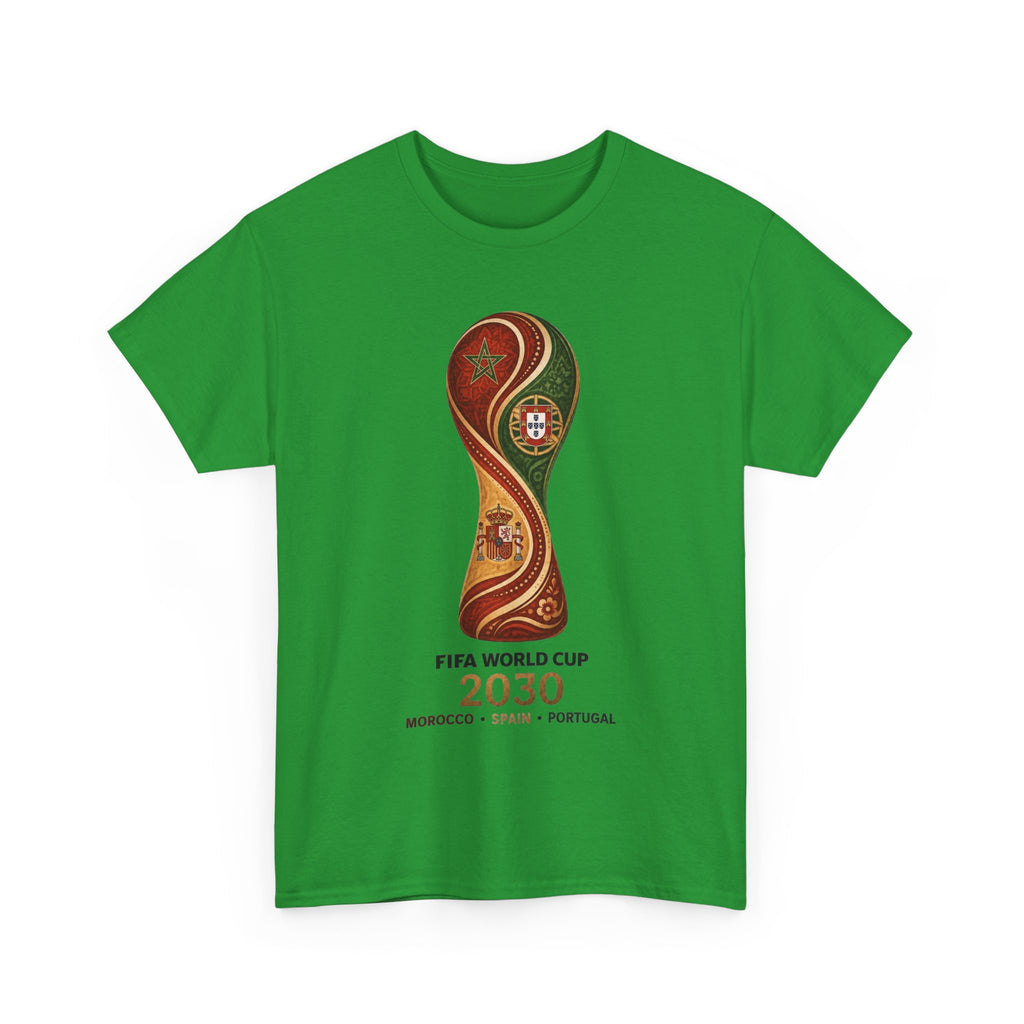 FIFA World Cup 2030 Trophy T-Shirt — Morocco Spain Portugal Official Design