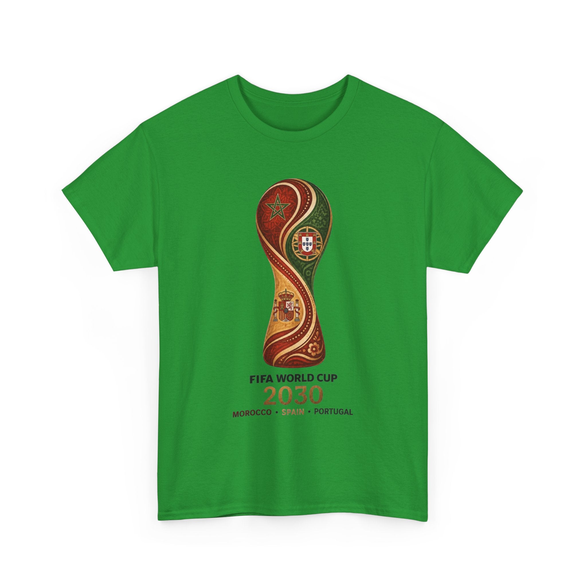 FIFA World Cup 2030 Trophy T-Shirt — Morocco Spain Portugal Official Design