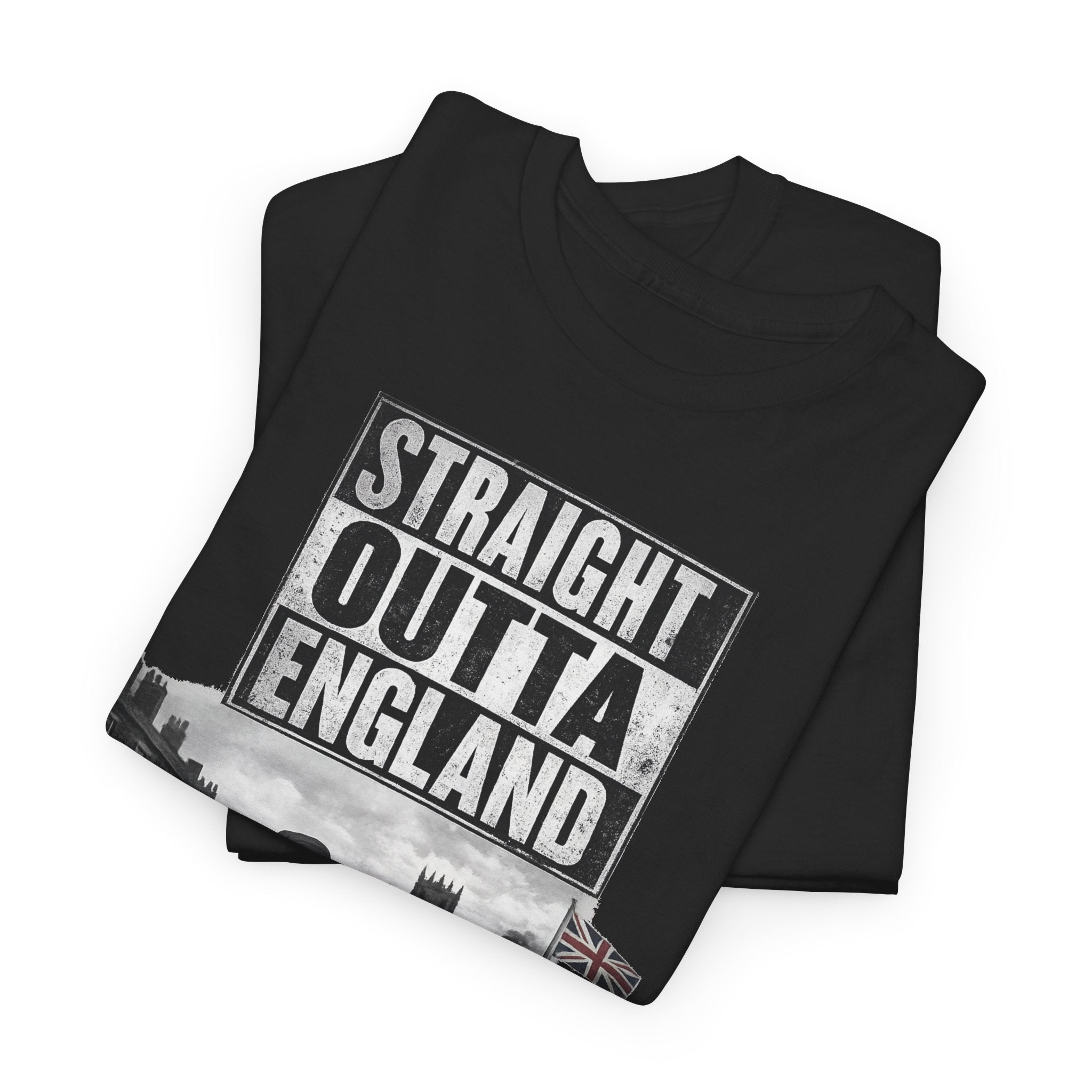 Straight Outta England T-Shirt — Retro Band Photo Tee