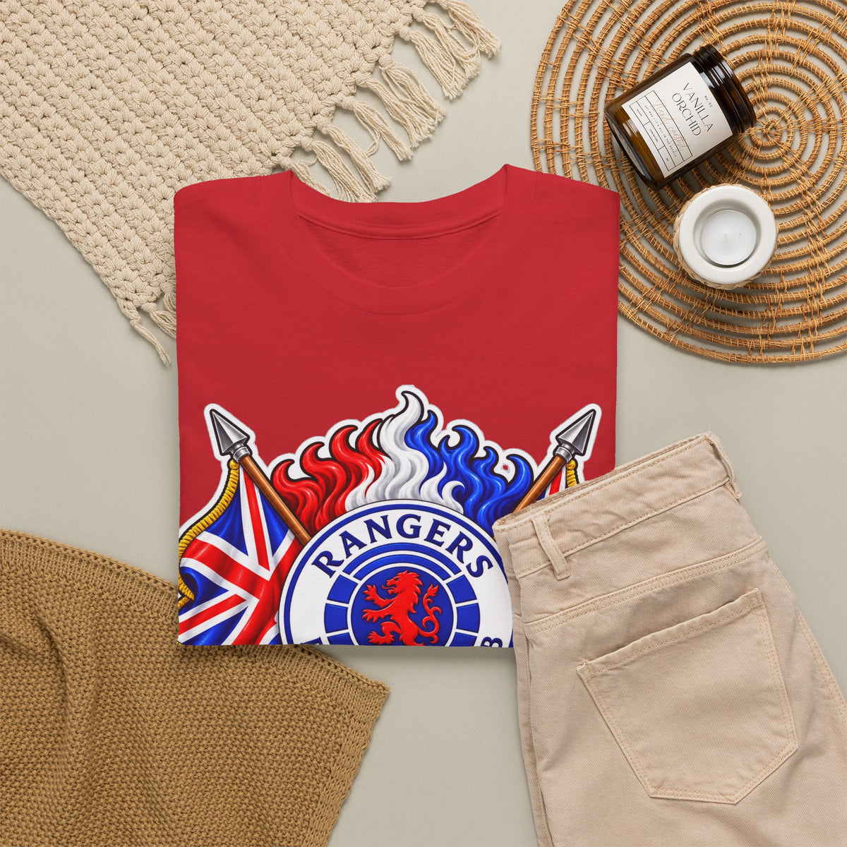 Rangers Football Club Tee — "We Are The People" Crest Cotton T-Shirt