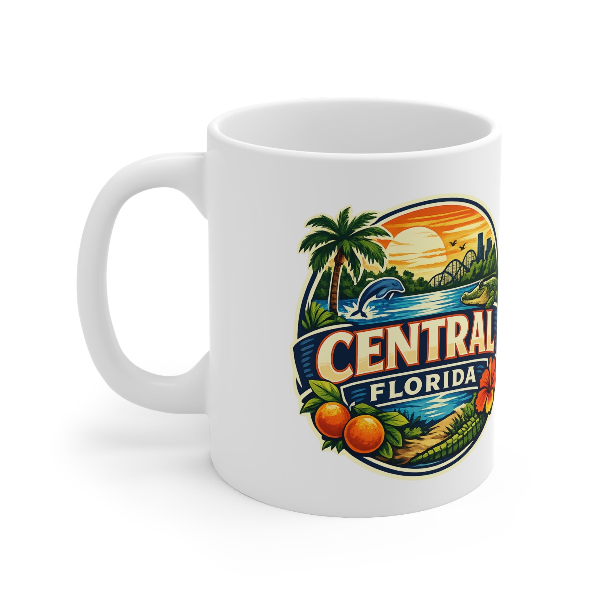 Central Florida Ceramic Coffee Cups, 11oz, 15oz