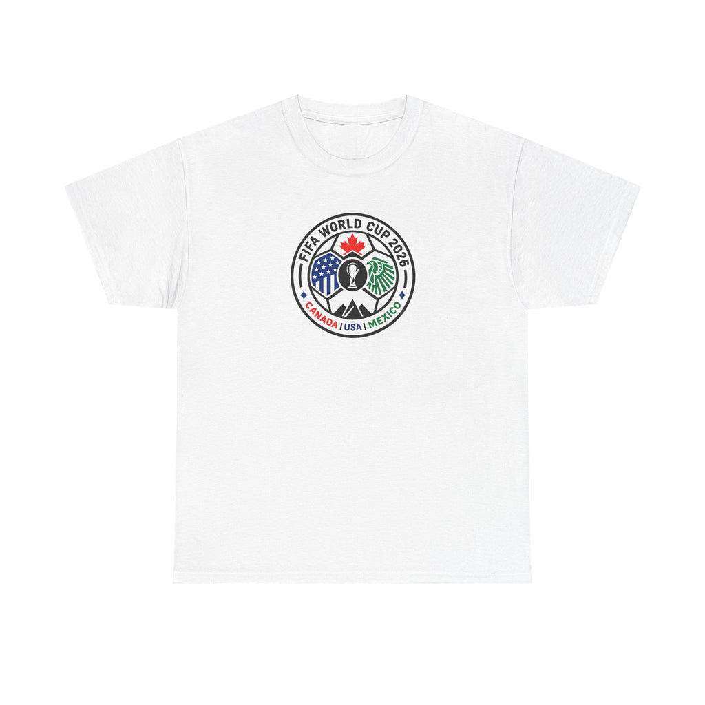 World Cup 2026 Soccer Tee — Canada USA Mexico Crest