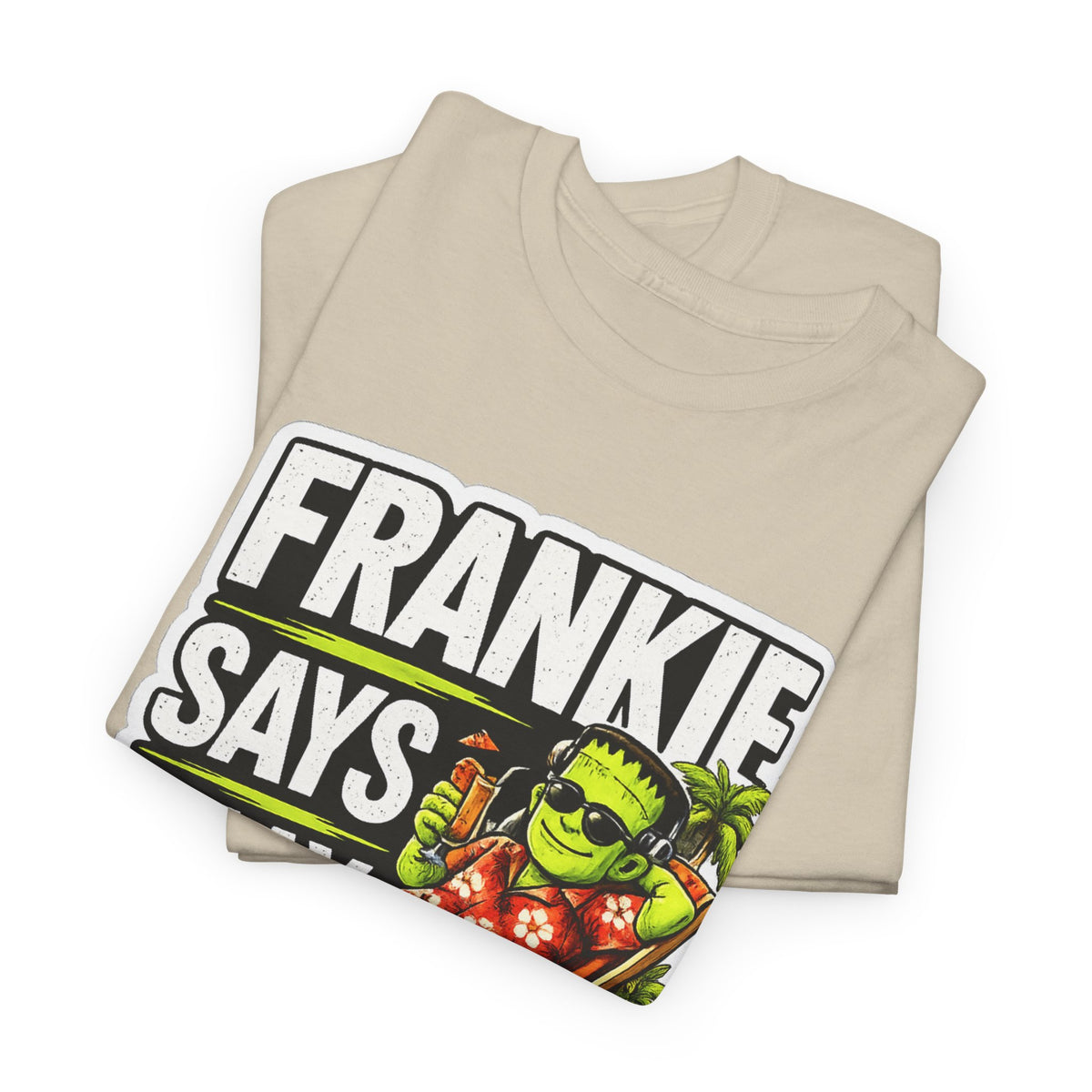 Frankie Says Relax Funny Graphic Cotton T-Shirt