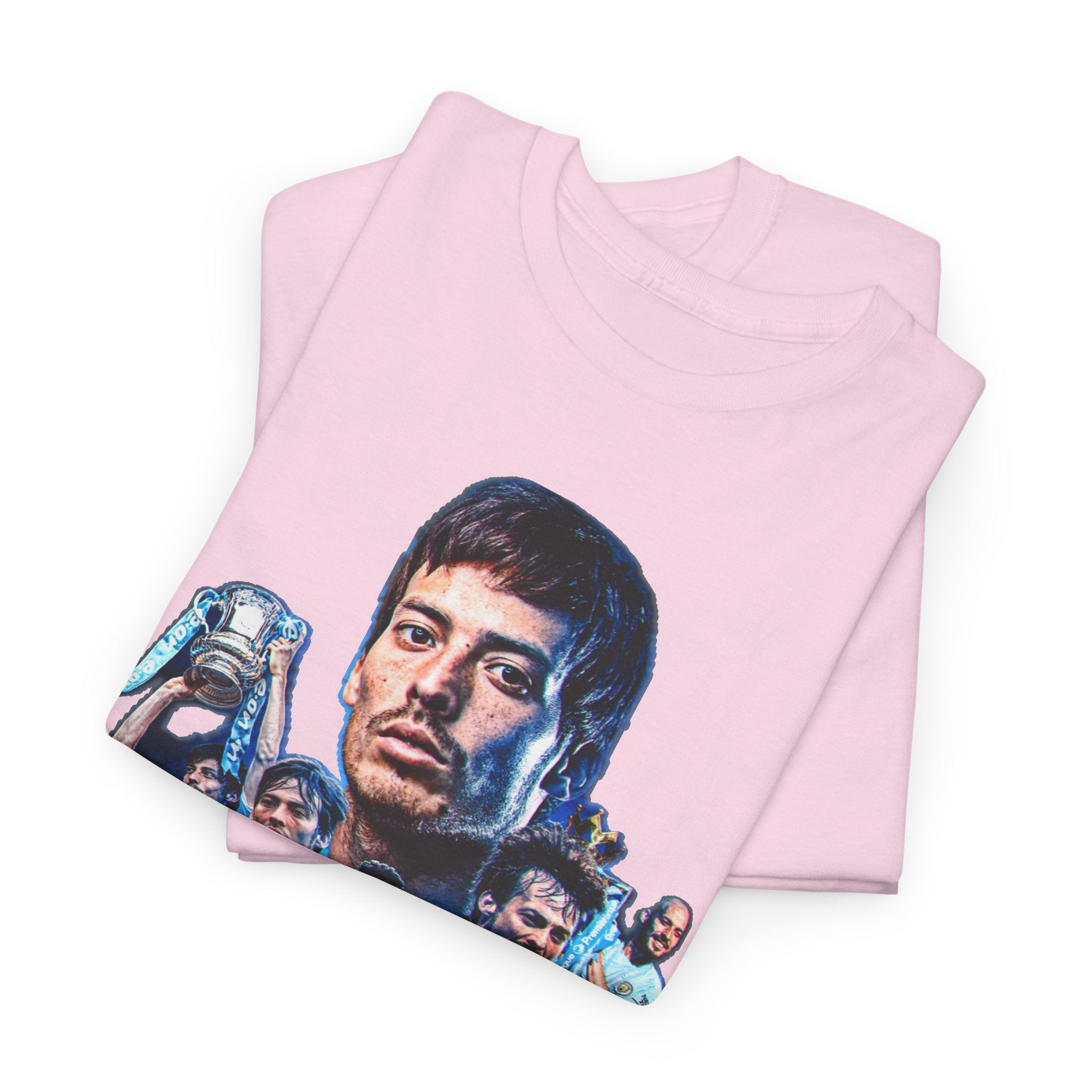 David Silva Manchester City Soccer Tee — Classic Player Portrait Football Shirt