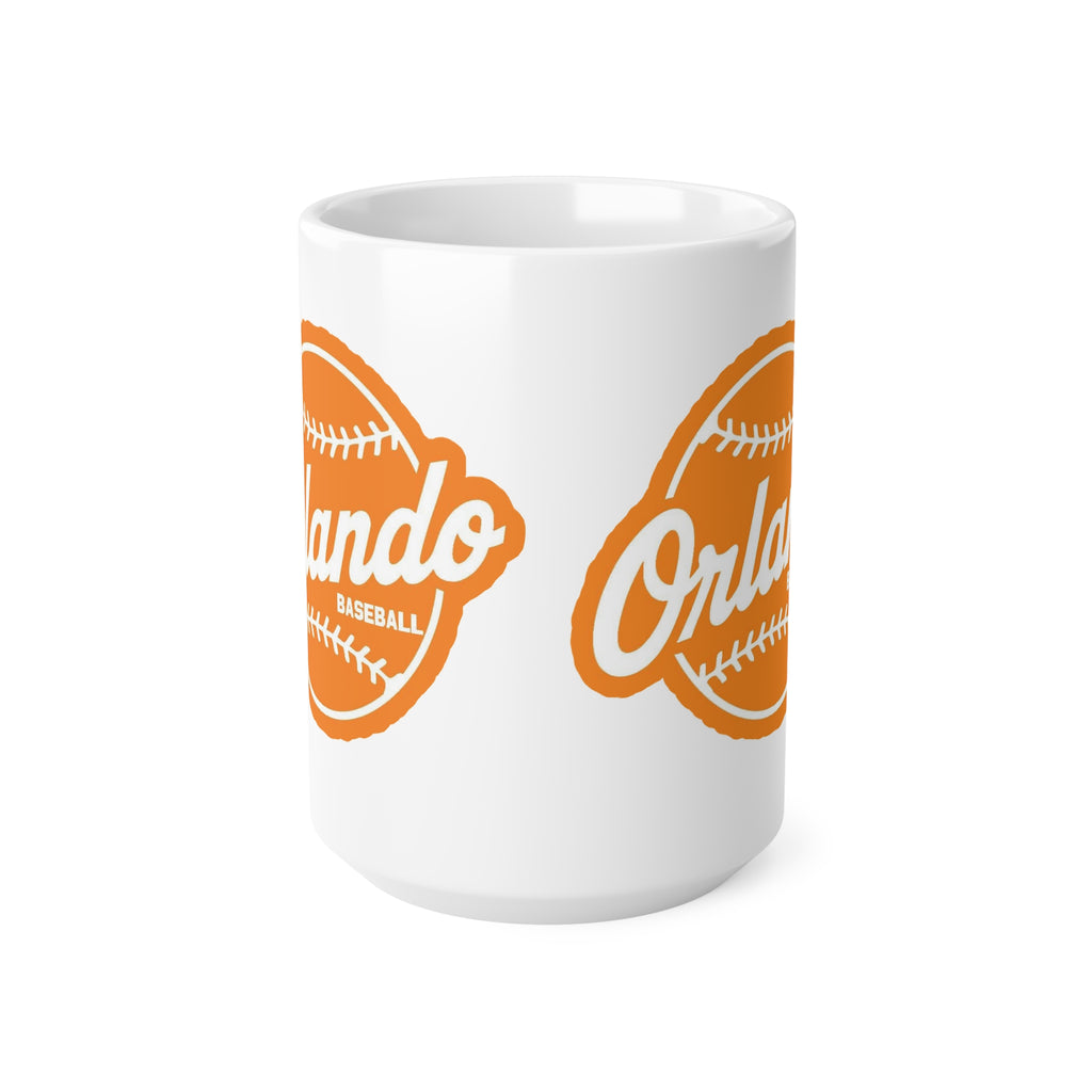 Orlando Baseball Ceramic Mug — Vintage Orange Team Logo (11oz & 15oz)