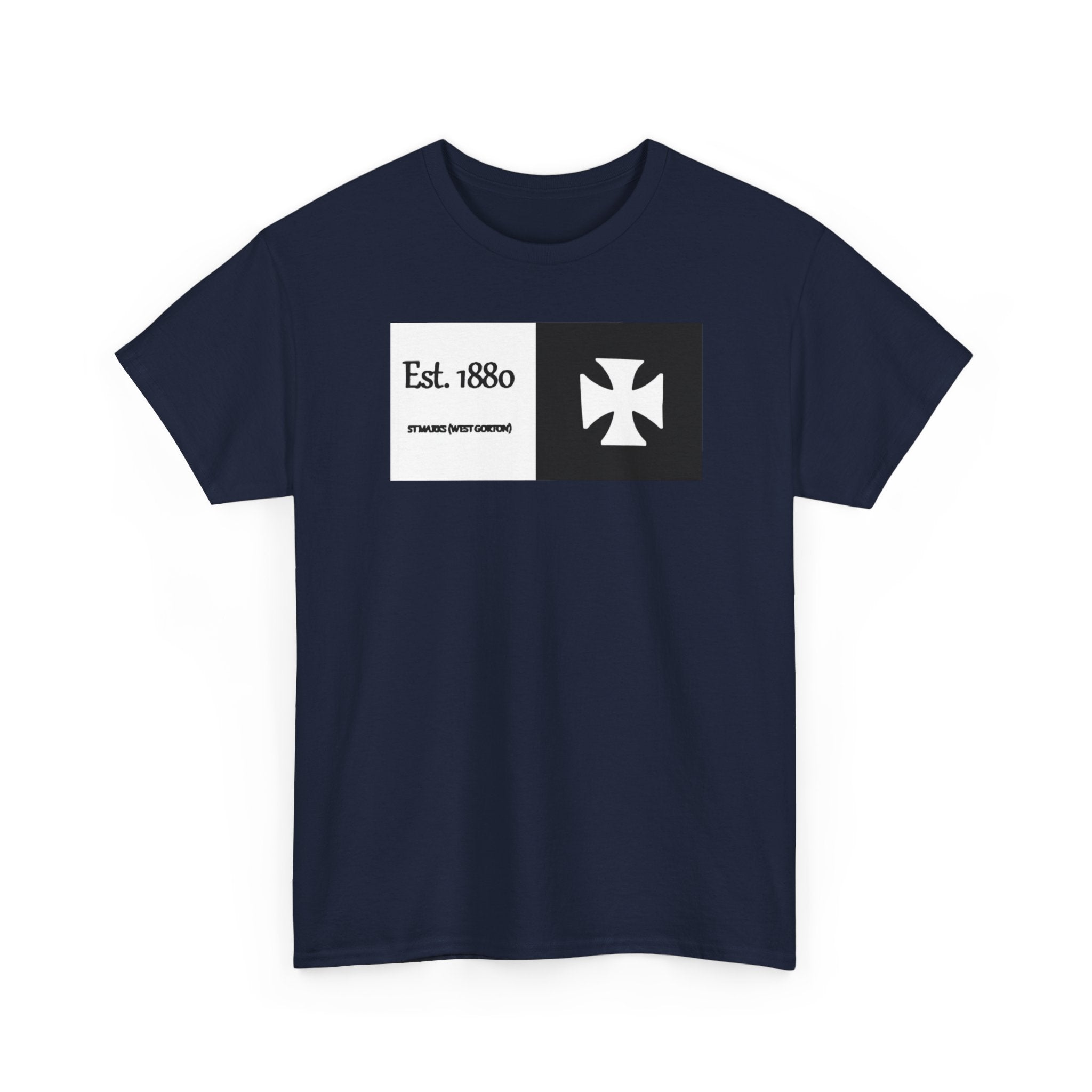 ST Mark's West Gorton (Manchester City) Est. 1880 Cross Logo T-Shirt
