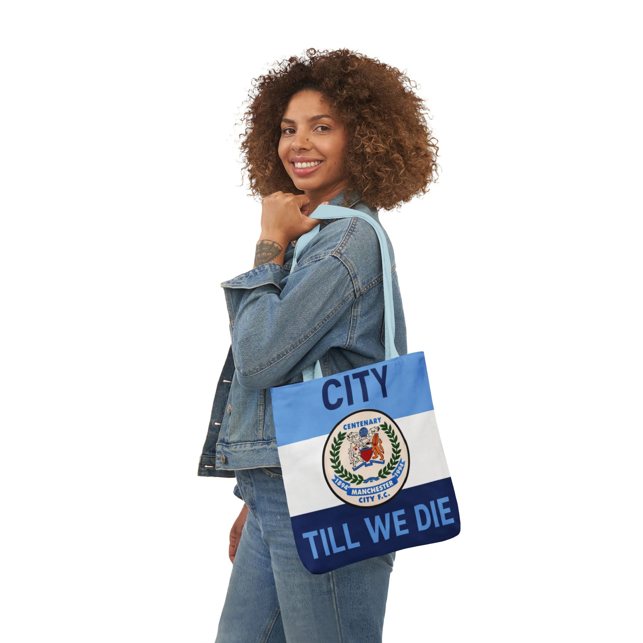 City Till We Die Canvas Tote Bag — Football Fan Flag Tote