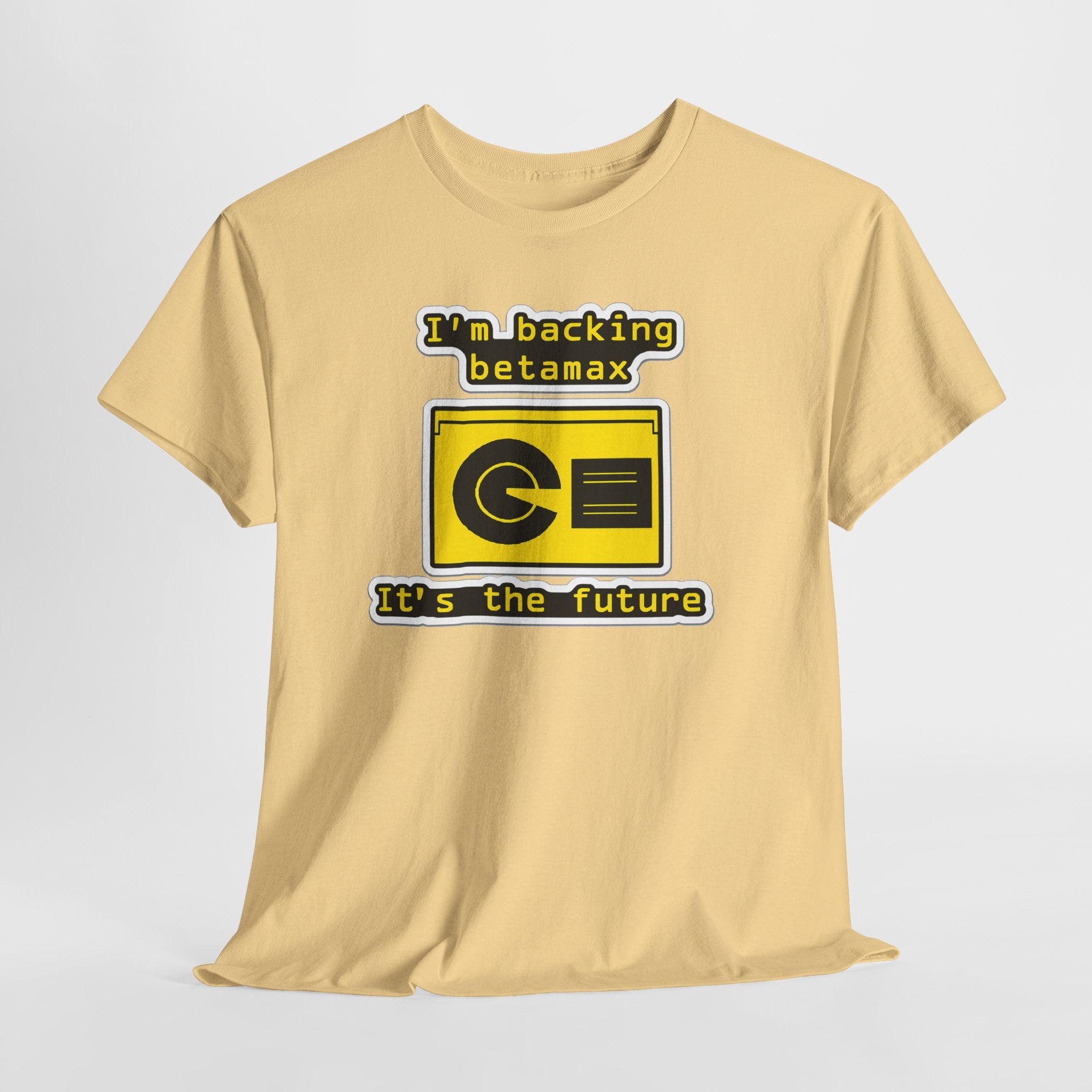 Betamax Retro Tee — "I’m backing betamax, it’s the future" Vintage Cassette T-Shirt