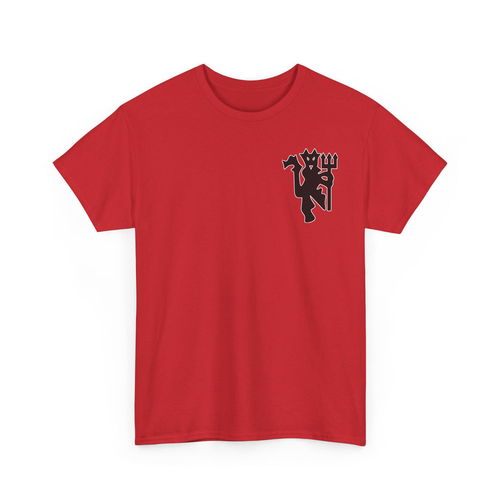 Manchester United Devil Cotton T-Shirt – Retro Trident Football Crest Tee