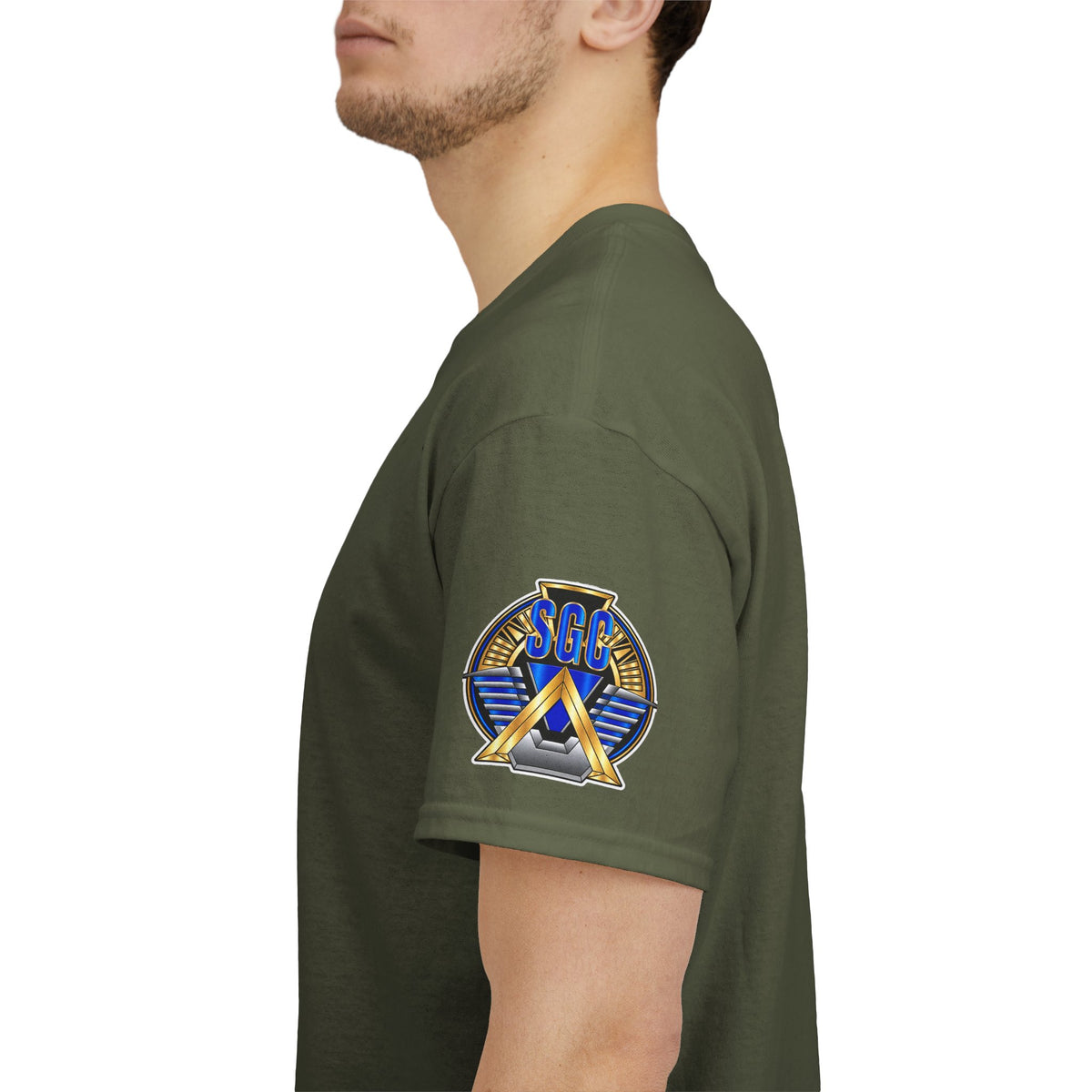 Stargate SGC Military-Style Emblem Cotton T-Shirt