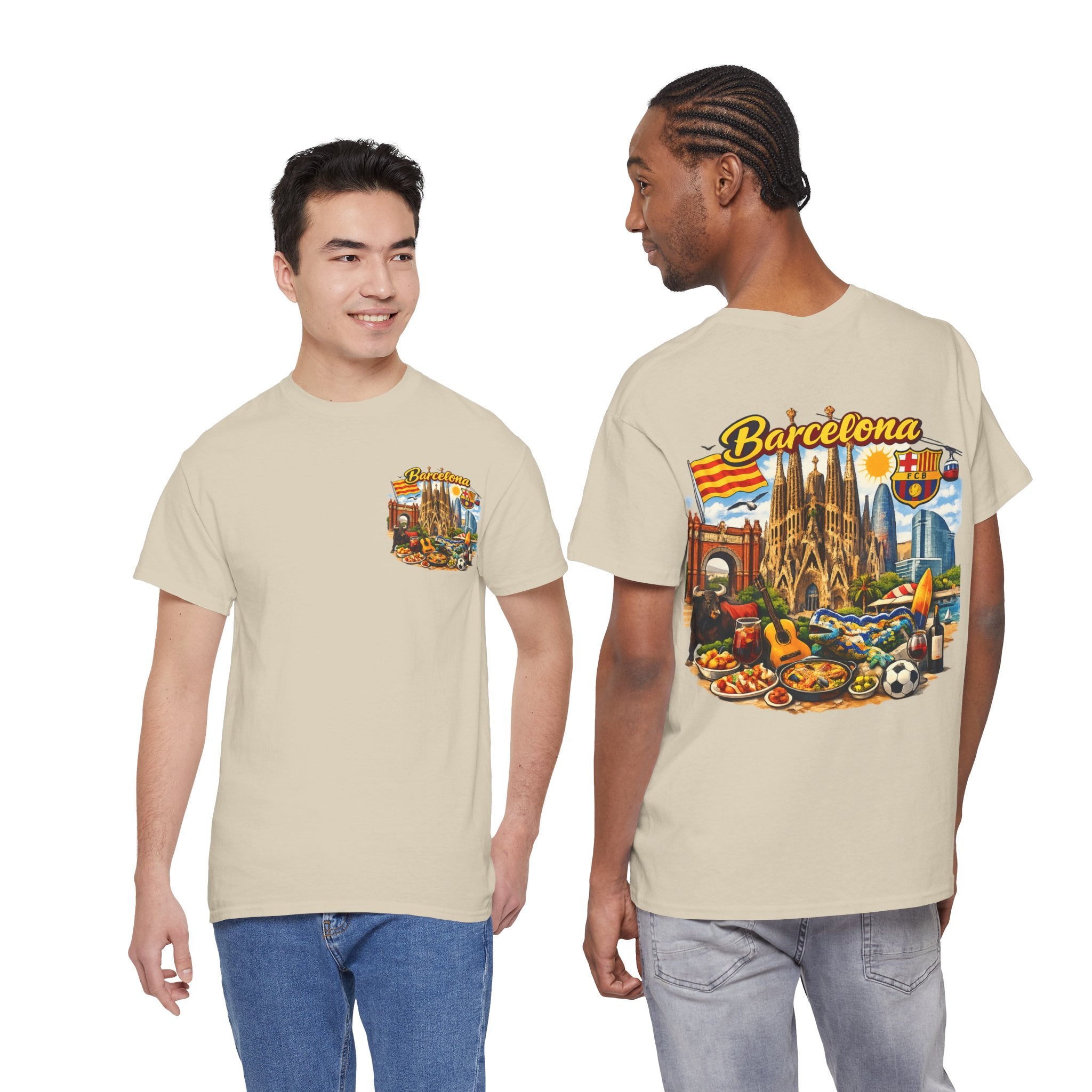 Barcelona Souvenir T‑Shirt — Vintage City Collage Tee